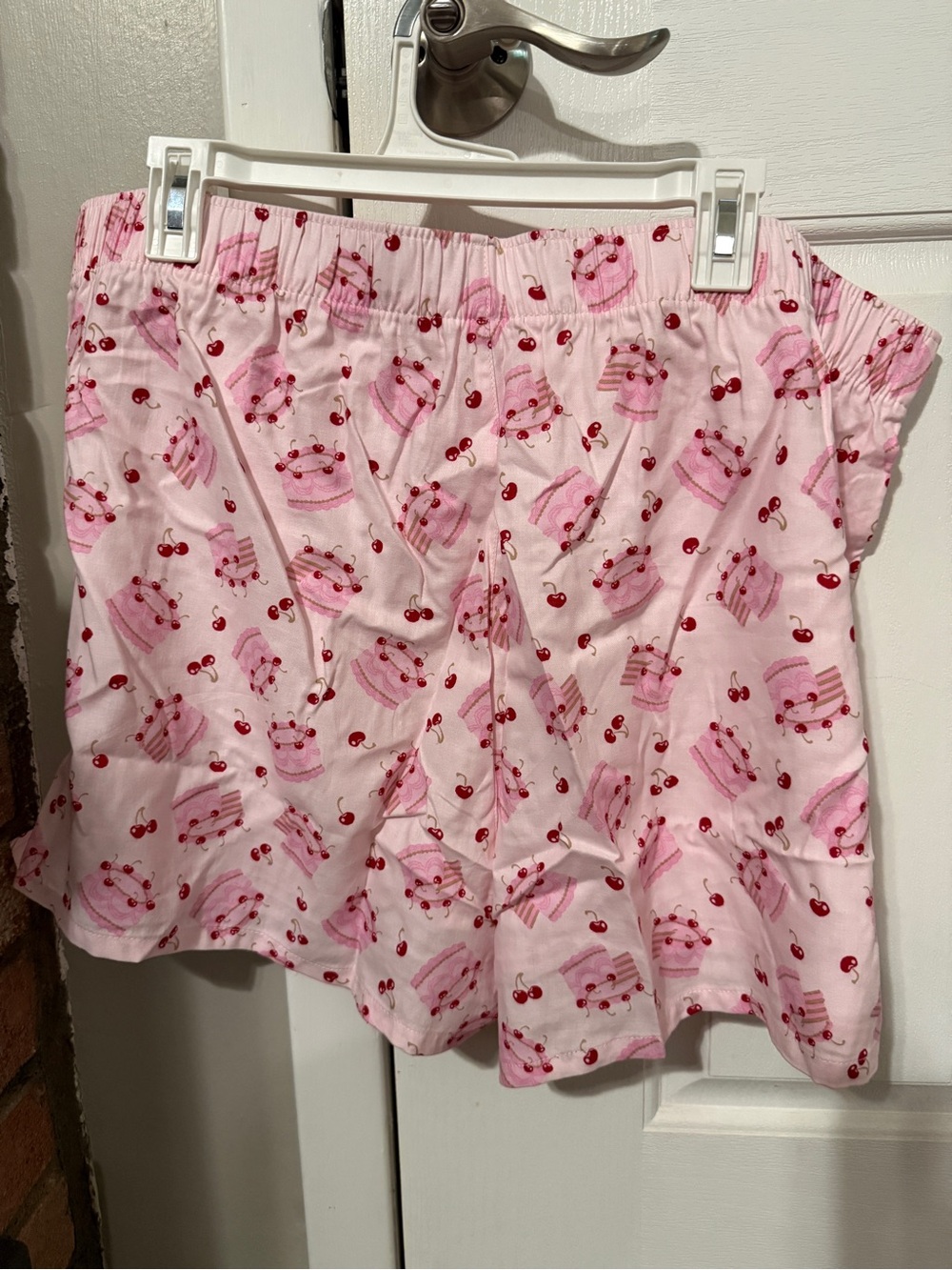 Target Pink Cake & Cherry Print Cotton Sleep Shorts - Picture 2 of 3